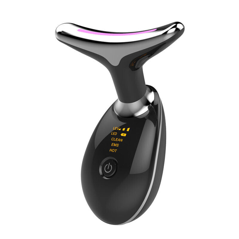 Microcurrent neck and face massager